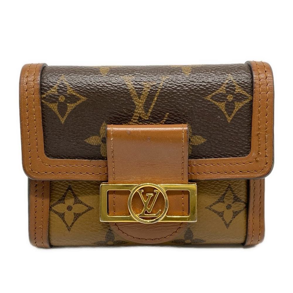Portefeiulle Dauphine Compact Monogram Reverse Trifold Wallet